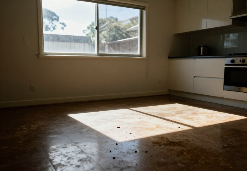 Rodent infestation in a Narraweena garage before treatment